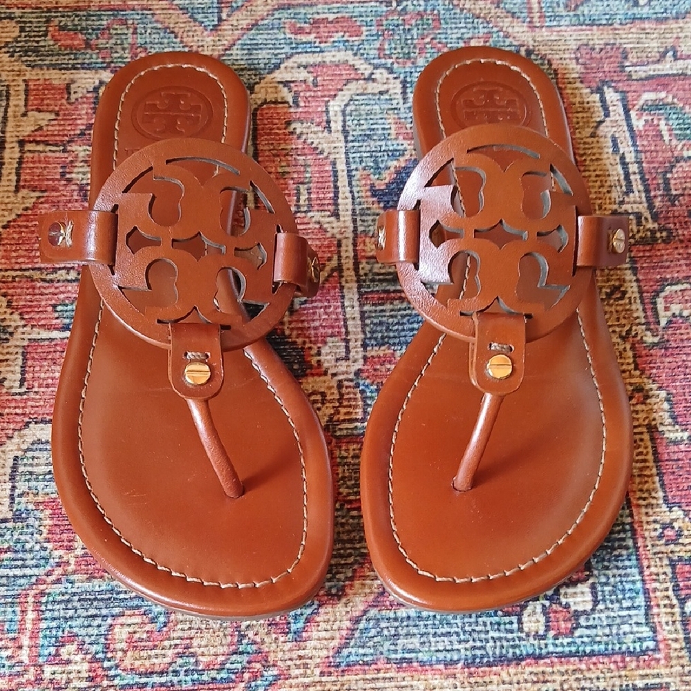 NEW! Tory Burch Tan Leather Sandals